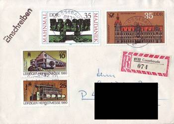 Kop. zkoresp. Filat.  NRD - Polska 1982