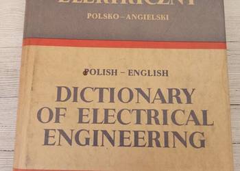 Słownik elektryczny polsko angielski NT 1962
