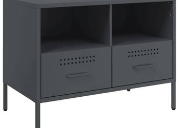 Szafka RTV antracytowa 68x39x505 cm stalowa WM-843046