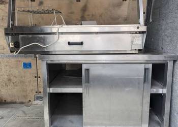 Stół gastronomiczny zabudowany z drzwiami suwanymi 110x85x100 Stalgast