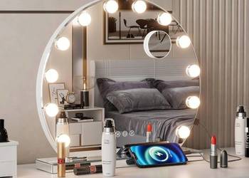 60cm Lusterko do makijażu 12 LED Lustro w stylu Hollywood ELECWISH