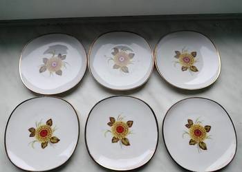 Małe porcelanowe talerzyki konfiturówki zestaw