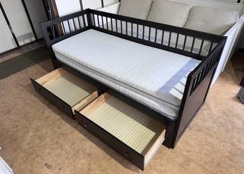 Łóżko leżanka IKEA HEMNES Lite drzewo 2 materace IKEA Transport