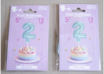 Godan Balon foliowy na patyczku 13cm Cyfra 2