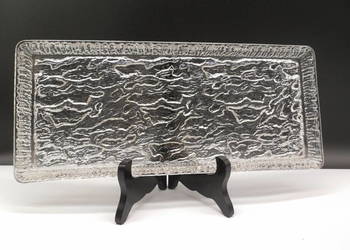 Patera Szklana prostokątna "LÓD / KORA"