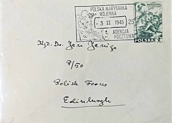 POLSKA 1945 FDC - ORP"SOKÓŁ" - EMIGRACJA.Gratis wysyłka!