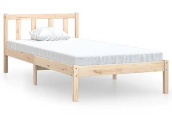 vidaXL Rama łóżka z litego drewna sosnowego, 90x200 cm(SKU:810067)