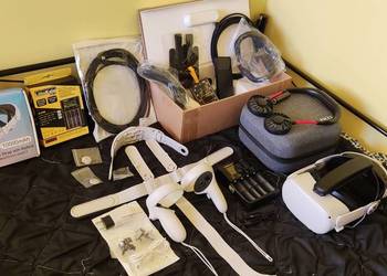 Gogle VR Oculus Quest 2 128GB jedyne ogłoszenie z tyloma akcesoriami!