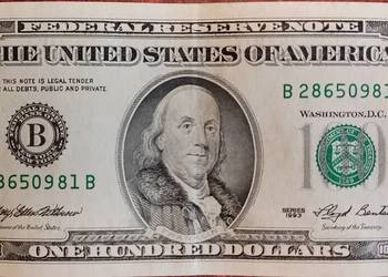 Banknot 100 dolarów 1993 r.