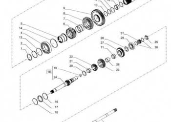 New Holland T6070 Wałek 610.5mm l 84152252