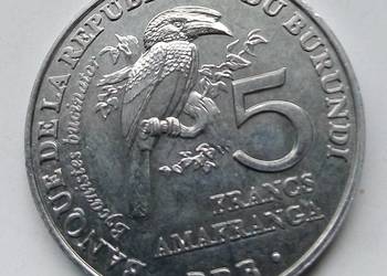 BURUNDI-5 FRANCS-2014 r-ŁADNA-PTAK