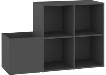 Szafka na buty szara 105x355x70 cm materiał drewnopochodny WM-808253