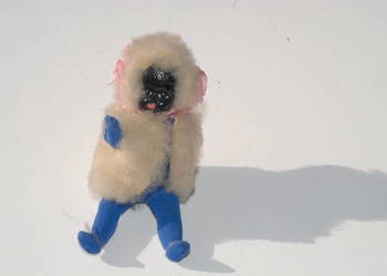 Stara zabawka lalka miniaturowa mini unikat kolekcjonerski 5