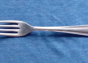 Widelec ze stali nierdzewnej Gerlach, wzór Bakelit, punca z lat 50-ych XXw.