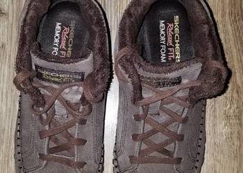 Buty Skechers Relaxed Fit EUR37 23.5cm Skóra* zimowe skórzane stan BDB