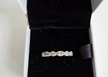 Elegancki pierścionek w stylu markizy srebrny cyrkonie Pandora