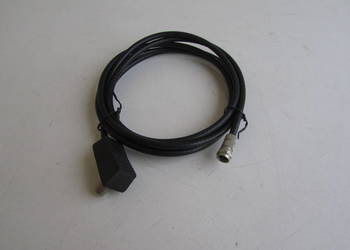 Kabel antenowy czarny wtyk kątowy / wtyk antenowy F 1,9m