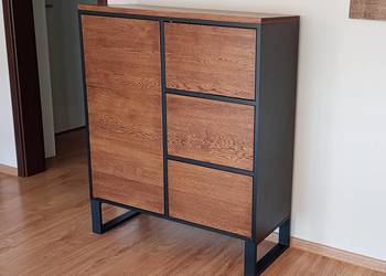 Komoda loft, industrialna drewno metal