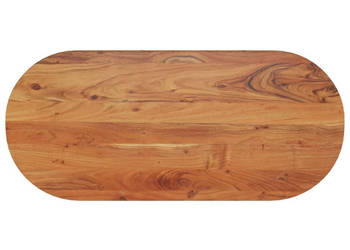 Blat do stołu 110x50x25 cm owalny lite drewno akacjowe WM-370087