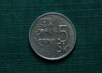 SŁOWACJA - 5 koron, 1993r