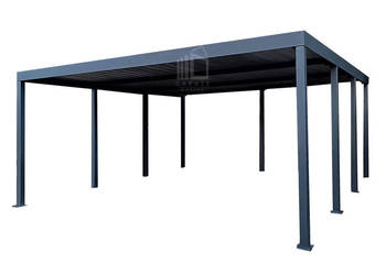 CarPort PREMIUM - wiata samochodowa 6x6 - antracyt  ID1154