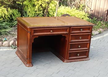 Solidne Biurko Gabinetowe OPTIFORM – Wolnostojące – Styl Angielski