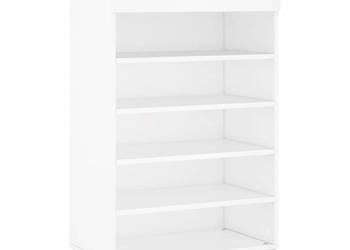 Szafka na buty biała 60x35x105 cm materiał drewnopochodny WM-829580