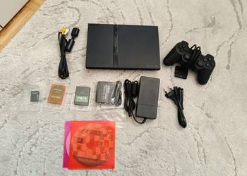 Konsola Sony PlayStation 2 Slim, PS2, FMCB,MX4SIO, 64GB, zestaw,2 pady