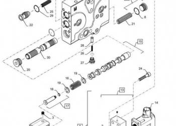 New Holland T6090 T6070 Zawór valve assy lh aux cch 47595559
