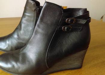 Botki włoskie na koturnie Strenesse Blue