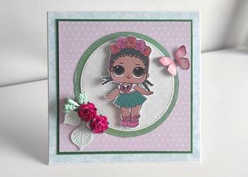 Kartka ręcznie robiona na urodziny LOL