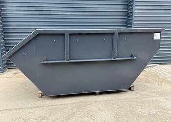 Kontener typu mulda 7 m3, hakowiec bramowiec, kontener na gruz.
