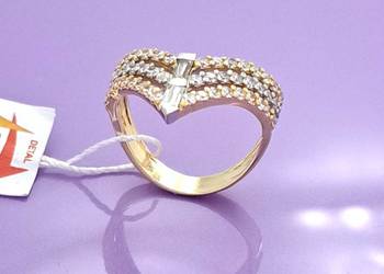 WYPRZEDAŻ !-30% Pierścionek r.17 Złoty pr.585 Glamour Z-996 WYPRZEDAŻ !-30% Pierścionek r.17 Złoty pr.585 Glamour Z-996