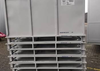 Skrzyniopaleta skrzynia pojemnik metalowy box zboże materiały sypkie węgiel