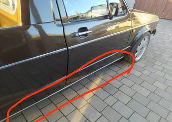 Listwy dolne progowe czarne Volkswagen VW caddy mk1