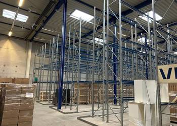 Tanie regały magazynowe paletowe ocynk jak nowe Kępno Wrocław Warszawa