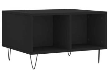 Stolik kawowy czarny 60x50x365 cm materiał drewnopochodny WM-830541
