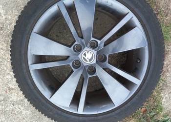 Komplet 4 felg Skoda alu + opony zimowe Kleeber Krisalp HP3