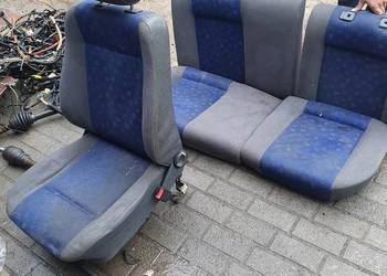 Fotele prawy przód + tył komplet Seat Ibiza 00r. Lift 1.9 Sdi
