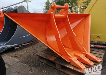 Łyżka trapezowa 200-50cm do koparki Miller fi 65 / Zęby systemu CAT J300