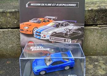 NISSAN SKYLINE GT-R R34 fast furious deagostini 1/43 szybcy i wściekli