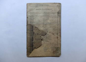 Stara reklama cennik J. Munker Nürnberg Norymberga ok. 1890