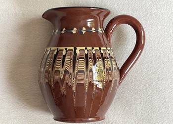 Dzbanek Trojan Bułgaria 18,5 cm kamionka porcelit PRL