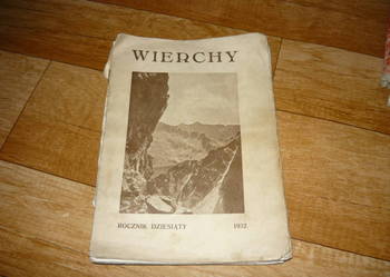 Wierchy rocznik dziesiąty 1932 rok