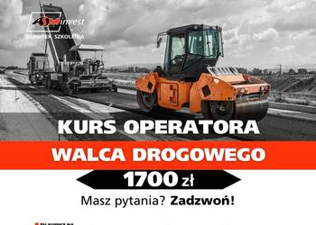 Kurs na walce drogowe, walec operator walec drogowy