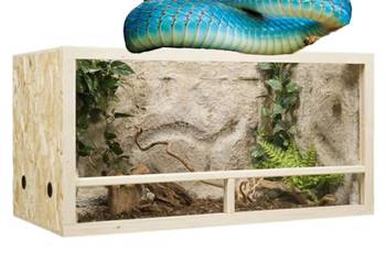 Terrarium z płyty OSB 120x60x60 cm