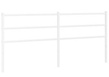 Metalowe wezgłowie białe 193 cm WM-355451