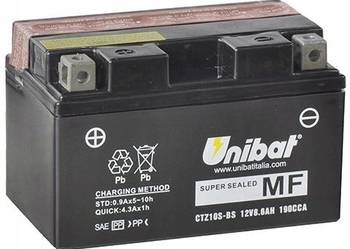 Akumulator UNIBAT CTZ10S-BS 12V 8.6Ah 190A L+ AGM
