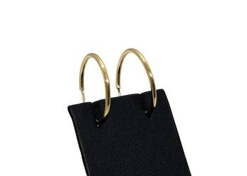 Złote Kolczyki pr 585 1,34g Koła