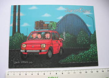 Fiat 126p pocztówka